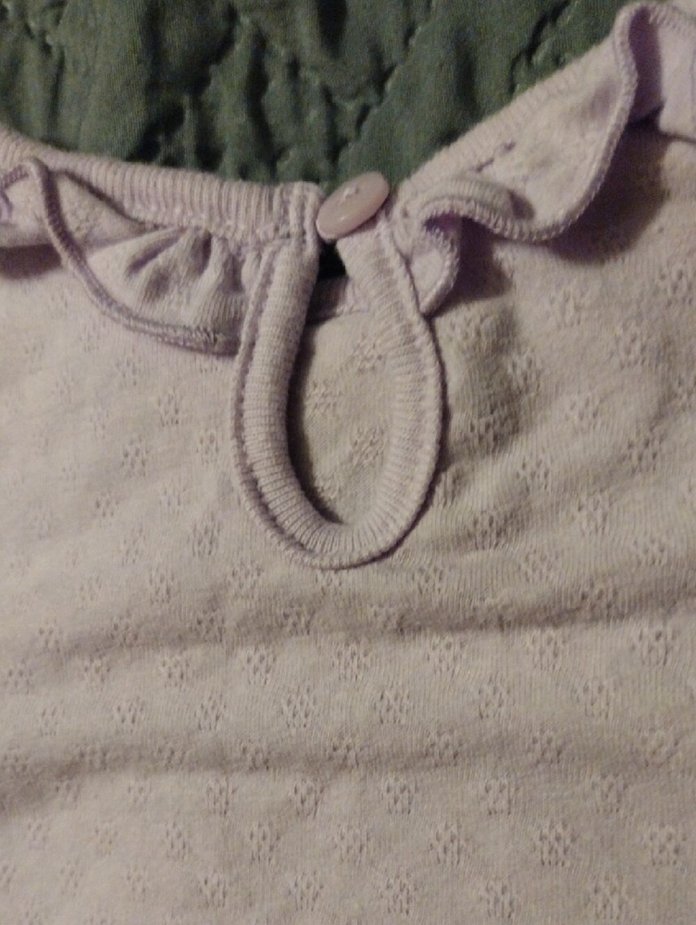 Lilac Baby Bodysuit and Fox Print Fleece Pants Set - Picture 12 of 13